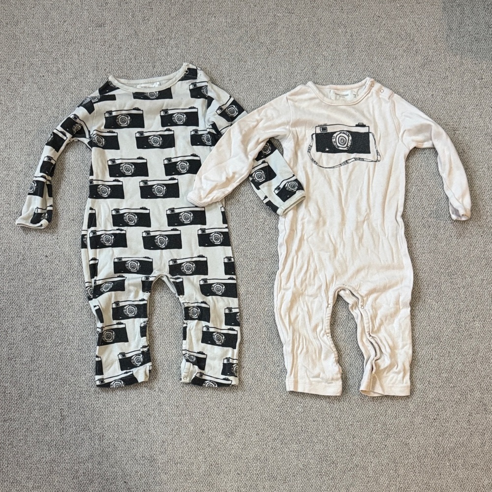 Bobo Choses Monochrome Graphic Rompers